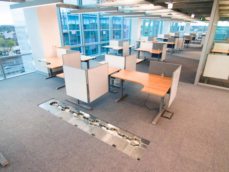 Low Profile Access Floor in Google Office