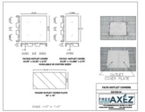 Raised access flooring floor plan