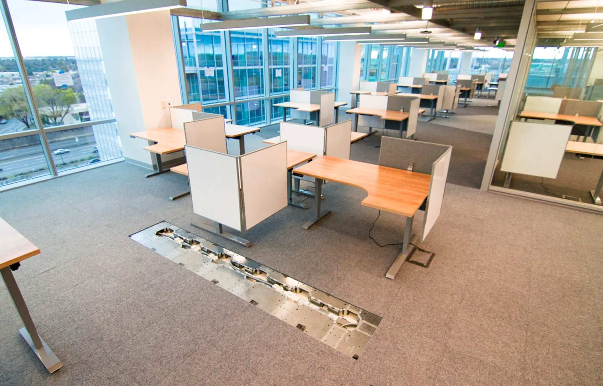 Low Profile Raised Flooring in Commercial Offices